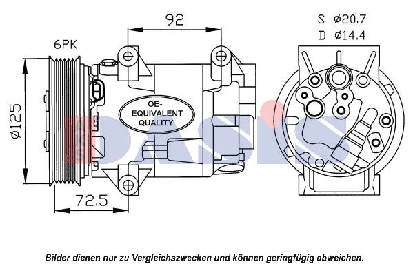 AKS DASIS Kompressori, ilmastointilaite 851558N